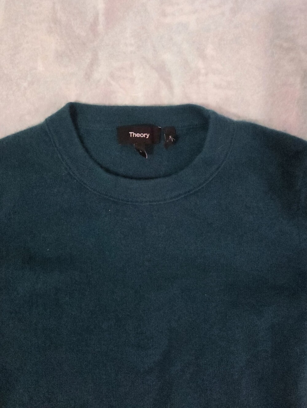 Theory Teal $325 Cashmere Kaylenna Sweater Size S - Picture 3 of 8
